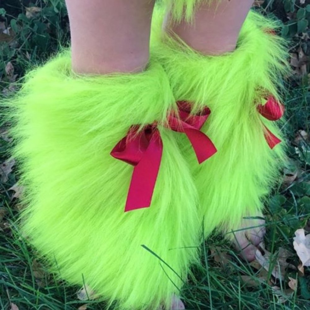 Grinch leg warmers